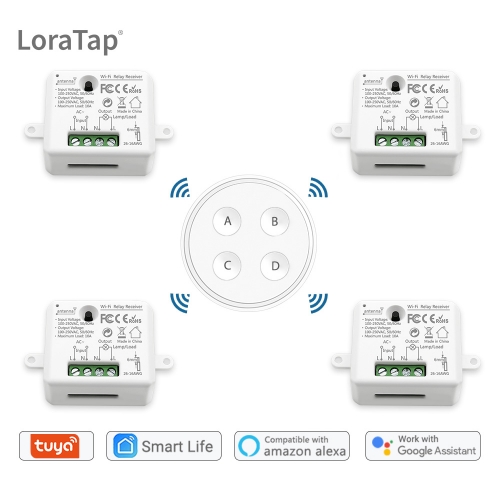 Tuya Smart Life APP Remote Control Wifi Light Switch Timer Amazon Echo Alexa Google Home Voice Control