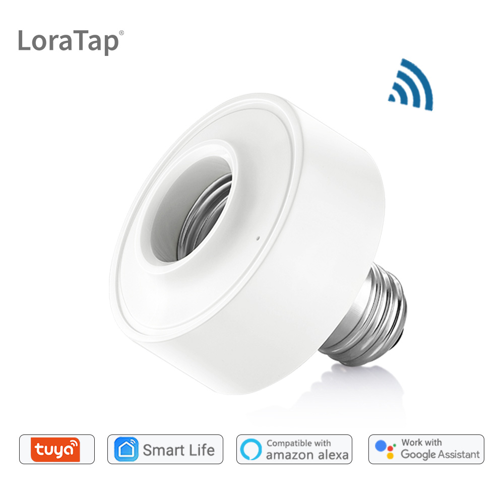 Details about   2X WiFi Smart Light Bulb Socket Adapter E27 E26 Works With Google Home Alexa App 