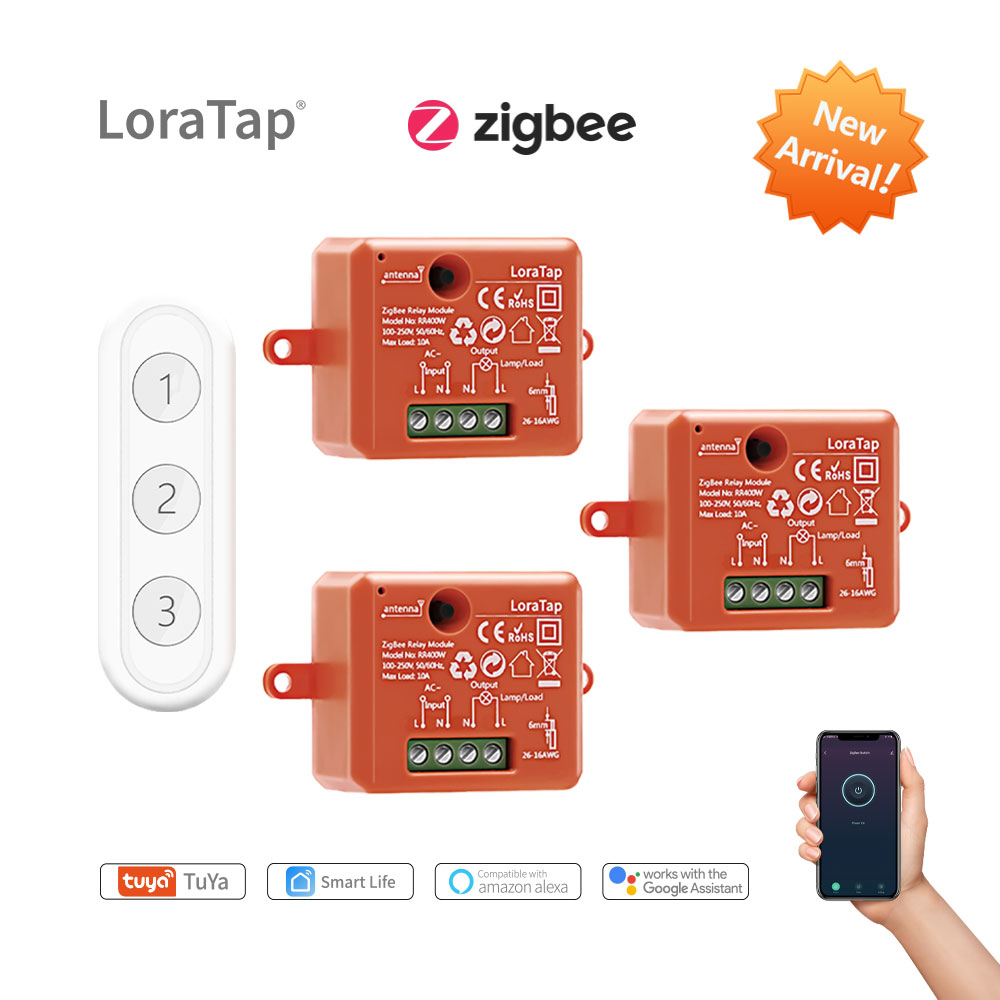Loratap Tuya Smart Life Zigbee Wifi Light Switch Module Dimmer Energy  Monitor App Télécommande Alexa Google Home Contrôle vocal