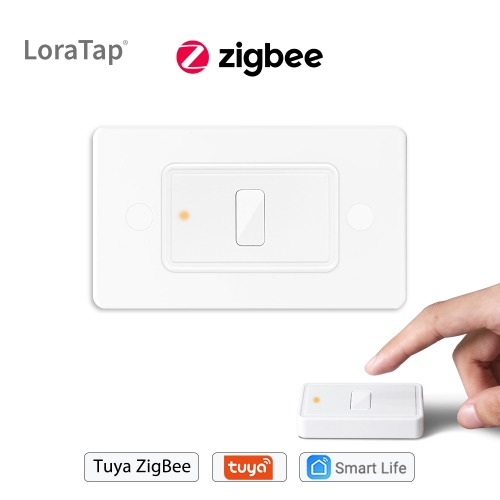 Tuya ZigBee 3.0 Wireless US 1 Gang Remote Control Switch Compatible with Smart Life Home Assistant Zigbee2MQTT DIY