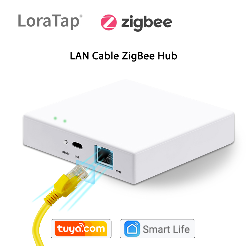 Zemismart Tuya Zigbee 3.0 Wired Hub with RJ45 Network Cable Smart Home  Bridge Gateway Smart Life App Control TUYA Zigbee Devices