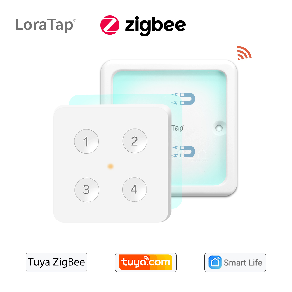 Tuya ZigBee 3.0 Wireless 4-Button Remote Control Switch works with Conbee 2  stick iobroker Jeedom Smart Life